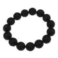 sándalo negro Pulsera, Esférico, Tallado, Joyería & unisexo, 14.5mm, longitud:aproximado 7.5 Inch, Vendido por Sarta