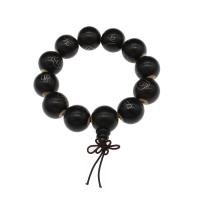 Bois de santal rouge Willow bracelet, Rond, bijoux de mode & unisexe & normes différentes pour le choix, noir, Vendu par brin