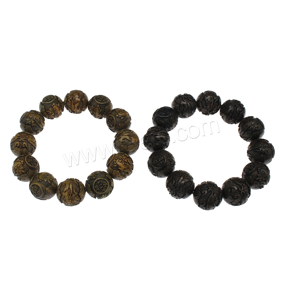 or Santal bracelet, avec Le bois de santal vert, Rond, différents matériaux pour le choix & unisexe & normes différentes pour le choix, Vendu par brin