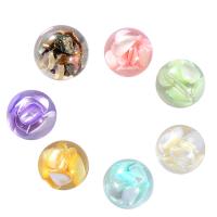 Transparent Acrylic Beads, cute & fashion jewelry & DIY & inner flower nickel, lead & cadmium free, 20*18mm 