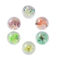 Transparent Acrylic Beads, cute & DIY & inner flower nickel, lead & cadmium free, 18*15mm 