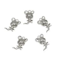 Pendentifs animaux en alliage de zinc, souris, Plaqué de couleur d'argent Environ 1.5mm, Vendu par PC