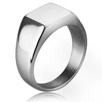 Titanium Steel Finger Ring, polished, fashion jewelry & Unisex 