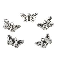 Pendentifs animaux en alliage de zinc, papillon, Plaqué de couleur d'argent Environ 1.5mm, Vendu par PC