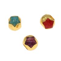 Zinc Alloy Large Hole Beads, Brass, gold color plated, enamel Approx 4mm 