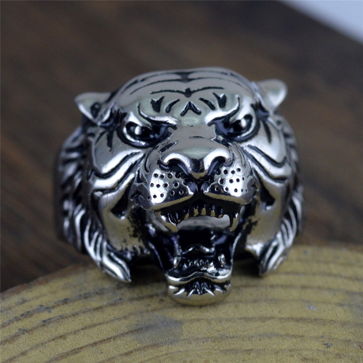 Anillo de dedo de acero Titanium de, Partículas de acero, Tigre, Estilo coreano & unisexo & diverso tamaño para la opción, más colores para la opción, 3mm,22mm, Vendido por UD