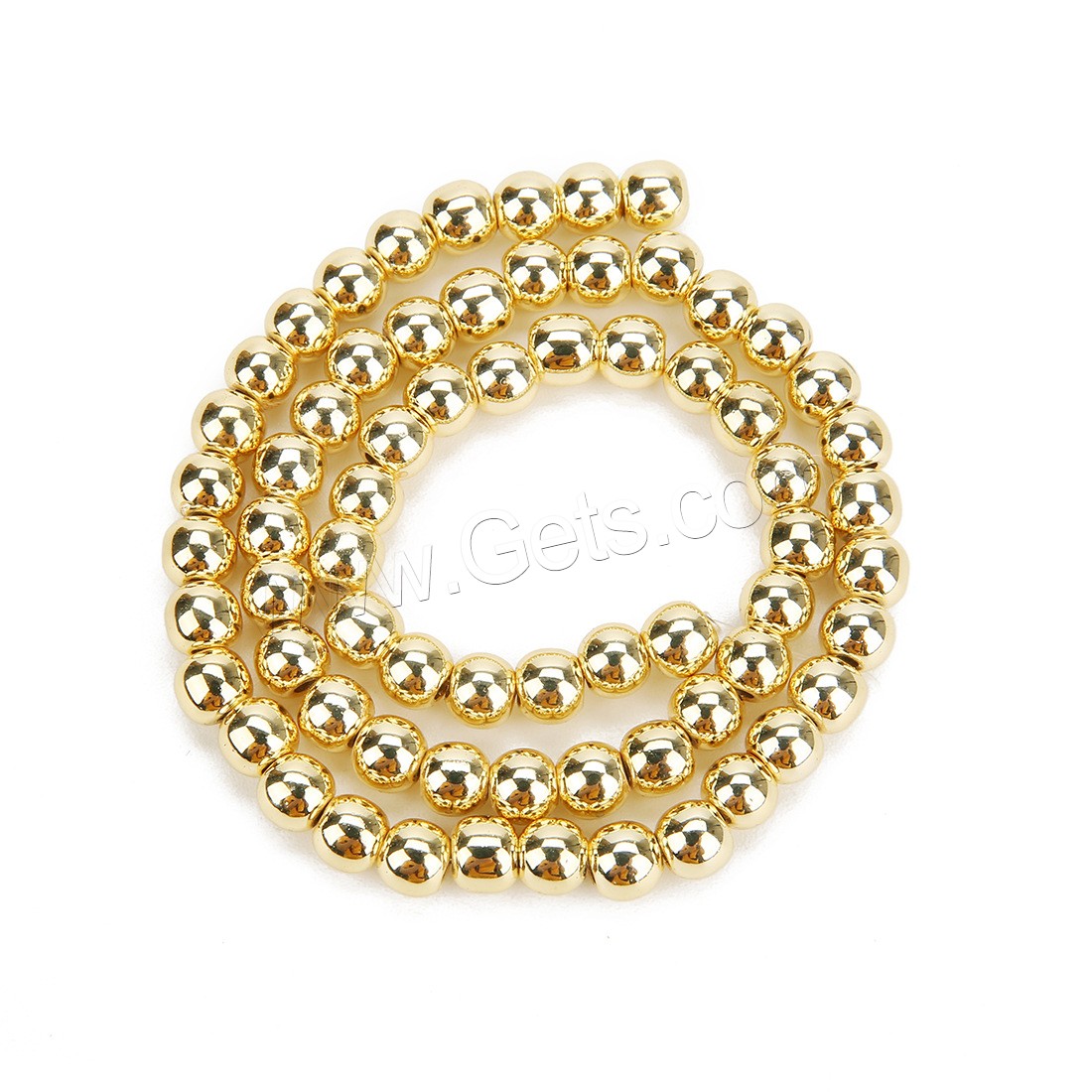 Hematite Beads, Round, plated, DIY & different size for choice, more colors for choice, Hole:Approx 1mm, Sold By Strand