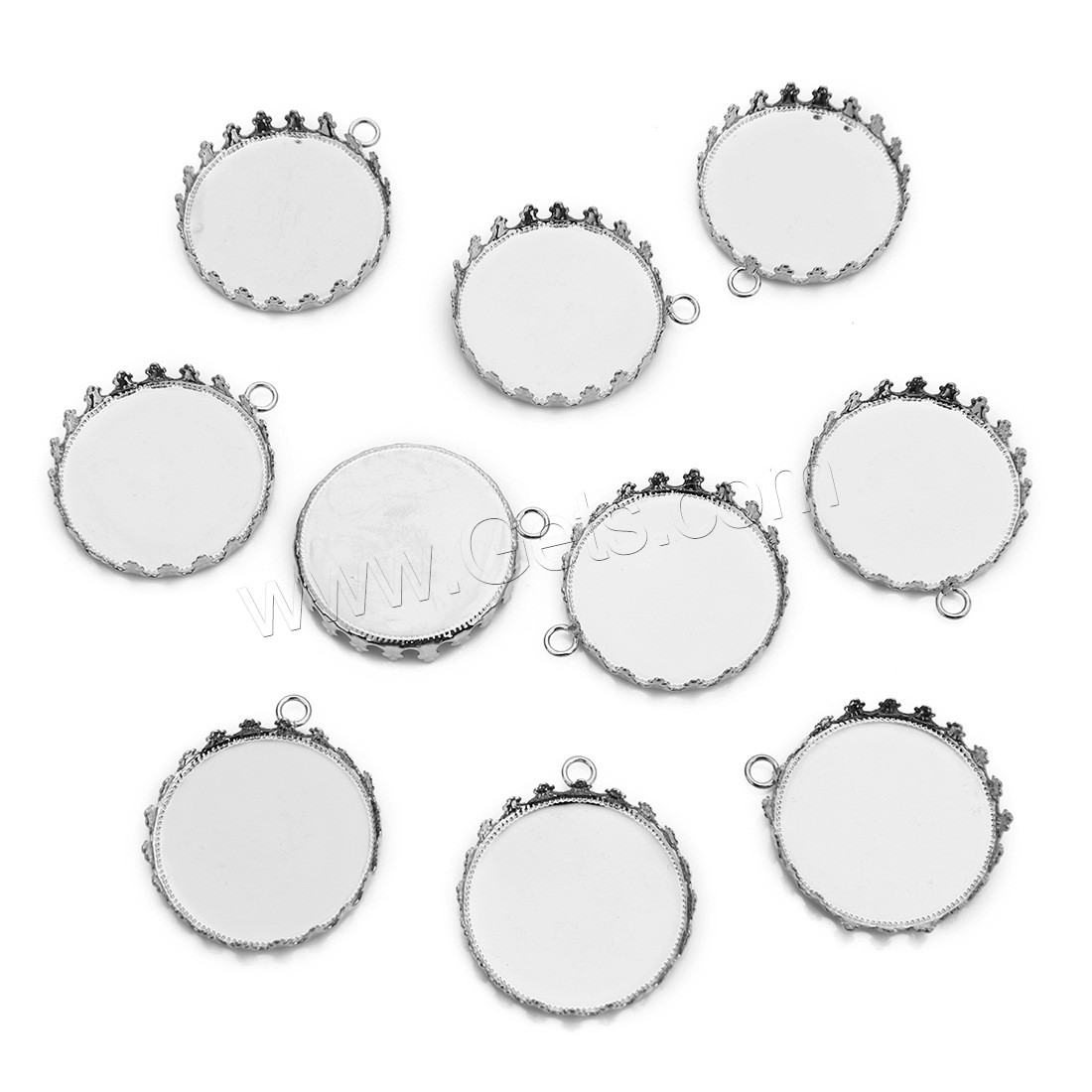 blanc de pendentif en laiton , Placage, normes différentes pour le choix, plus de couleurs à choisir, 10PC/sac, Vendu par sac