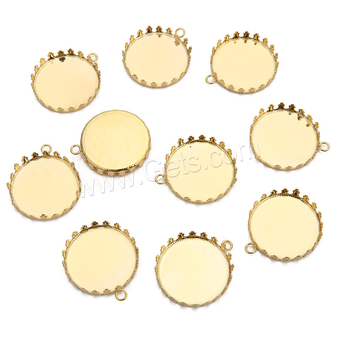 blanc de pendentif en laiton , Placage, normes différentes pour le choix, plus de couleurs à choisir, 10PC/sac, Vendu par sac