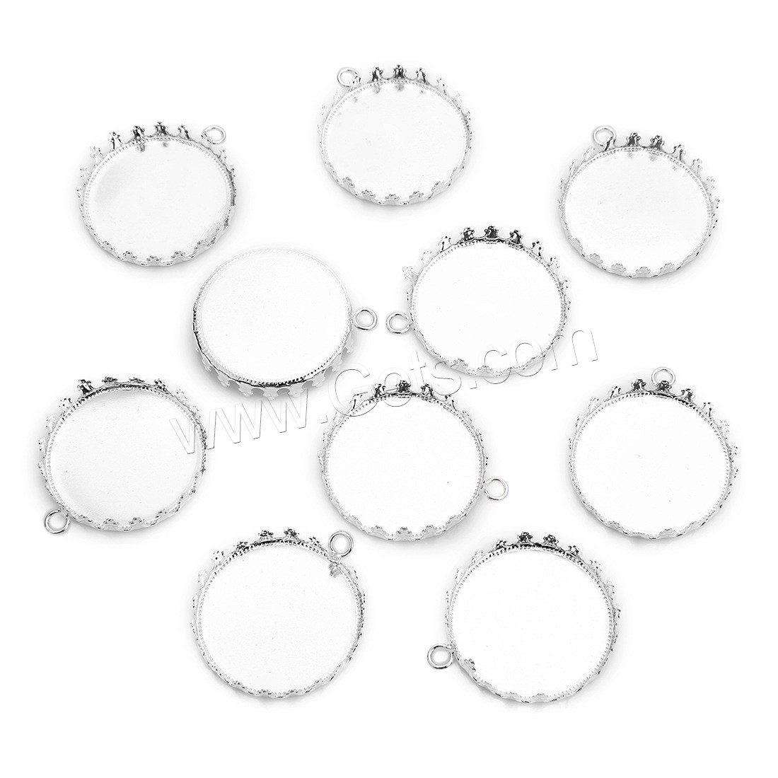 blanc de pendentif en laiton , Placage, normes différentes pour le choix, plus de couleurs à choisir, 10PC/sac, Vendu par sac