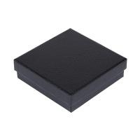 Kupferdruckpapier Multifunktionelle Schmuck Kasten, Quadrat, nachhaltiges, schwarz, 120x120x35mm, verkauft von PC