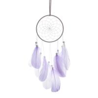 Fashion Dreamcatcher, Eisen, mit Feder & PU Leder, handgemacht, für Zuhause und Büro, keine, 500x110mm, verkauft von PC