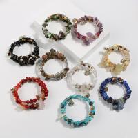 Zinc Alloy Rhinestone Bracelets, with Natural Stone, plated, vintage & Unisex & with rhinestone 