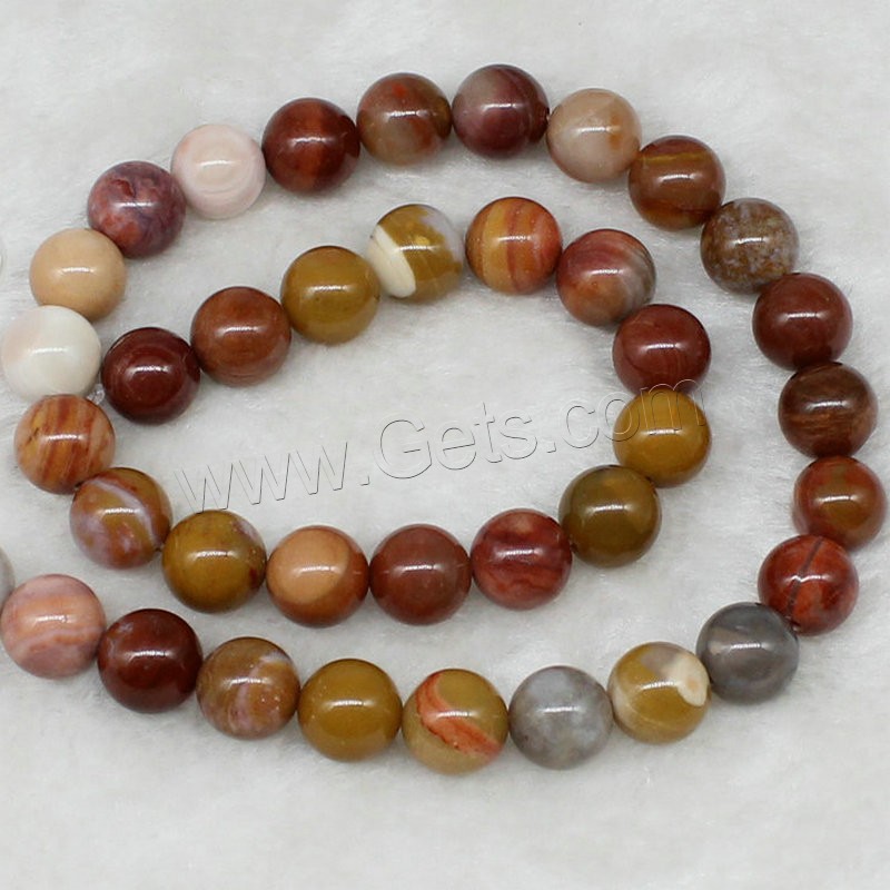 Natural Stone Beads, Round, polished, DIY & different size for choice, Hole:Approx 1mm, Sold By PC