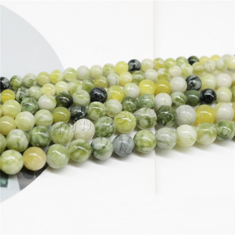 Synthetic Gemstone Beads, Round, polished, DIY & different size for choice, Hole:Approx 1mm, Sold By Strand