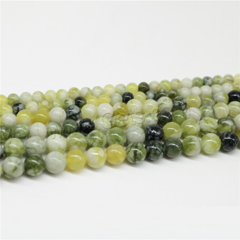 Synthetic Gemstone Beads, Round, polished, DIY & different size for choice, Hole:Approx 1mm, Sold By Strand