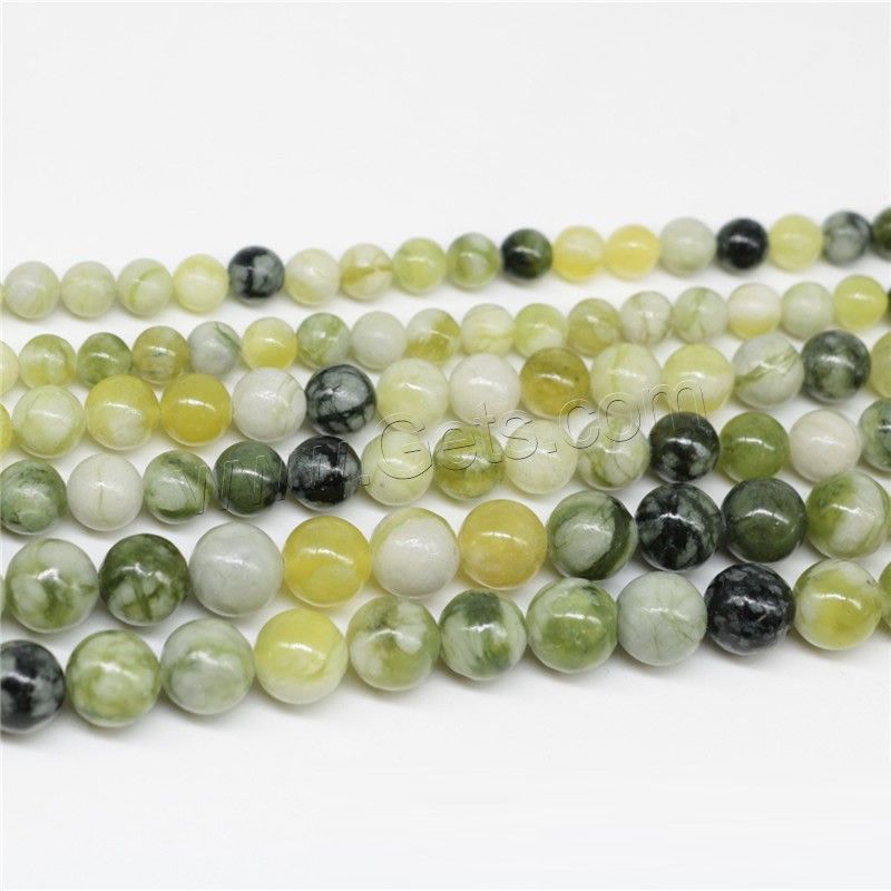 Synthetic Gemstone Beads, Round, polished, DIY & different size for choice, Hole:Approx 1mm, Sold By Strand