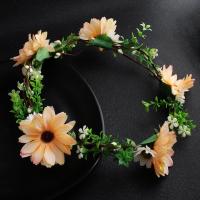 Cloth Hair Band, Flower, fashion jewelry & handmade & for bridal & for woman & enamel 530mm 