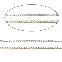 Aluminum Twist Oval Chain, plated, fashion jewelry 