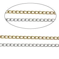 Aluminum Twist Oval Chain, plated, fashion jewelry 