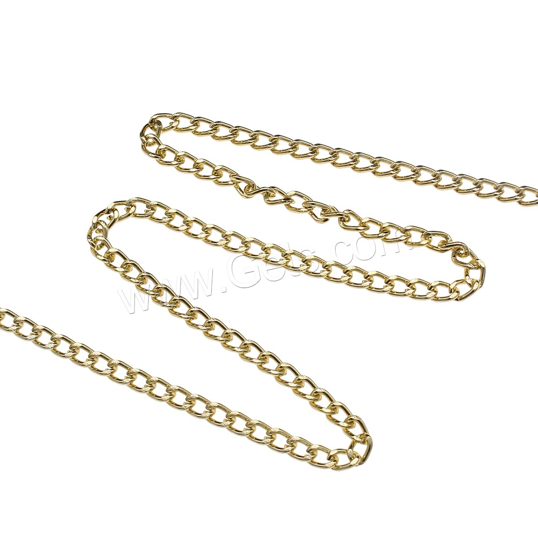 Aluminum Twist Oval Chain, plated, fashion jewelry & different size for choice, more colors for choice, 100m/Bag, Sold By Bag