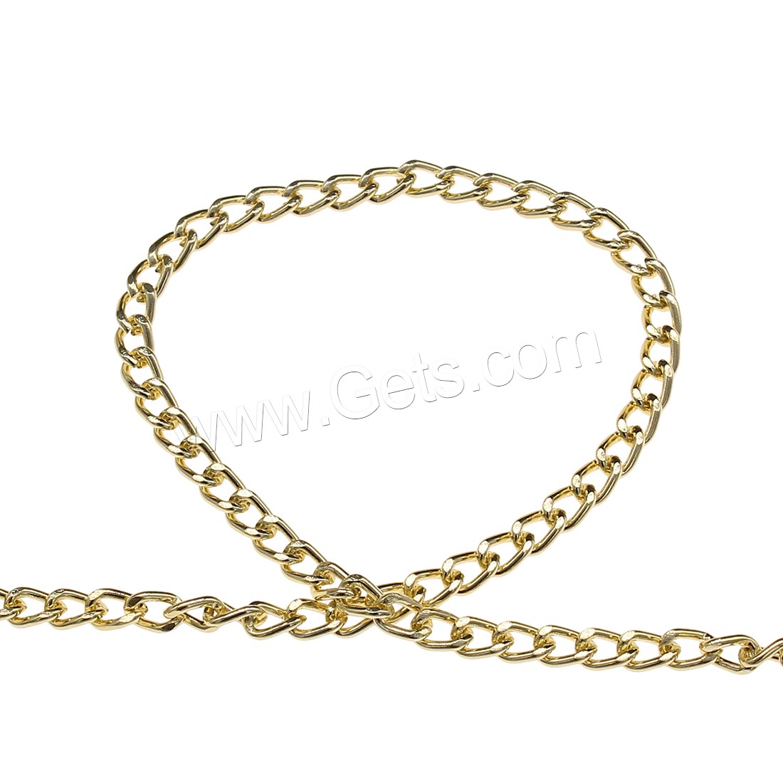 Aluminum Twist ovale Kette, Aluminium, plattiert, Modeschmuck & verschiedene Größen vorhanden, keine, 100m/Tasche, verkauft von Tasche