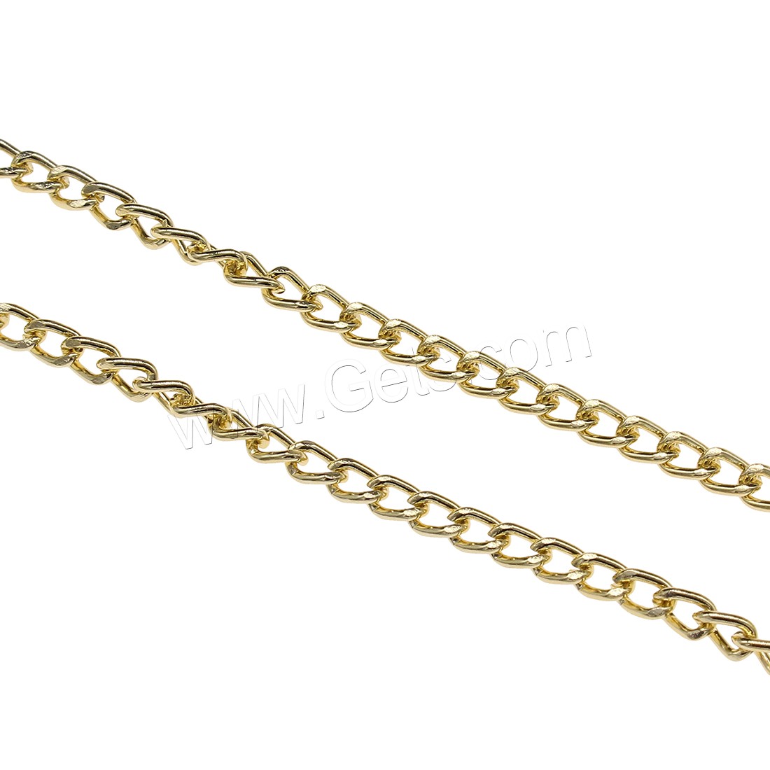 Aluminum Twist Oval Chain, plated, fashion jewelry & different size for choice, more colors for choice, 100m/Bag, Sold By Bag