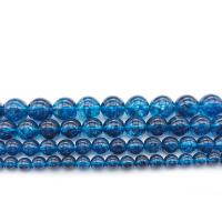 Crackle Quartz Beads, Round blue Approx 1mm Approx 14.9 Inch 