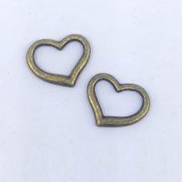 Zinklegierung Zubehör, Herz, antike Bronzefarbe plattiert, DIY & hohl, 15x12x1.8mm, 100PCs/Tasche, verkauft von Tasche