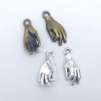 Zinc Alloy Hand Pendants, plated, vintage & DIY Approx 1mm 