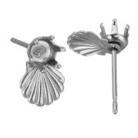 Stainless Steel Earring Stud Component, 304 Stainless Steel, polished, durable & DIY, original color 0.5mm,3mm 