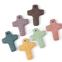 Lava Pendants, Cross, cute & fashion jewelry & DIY Approx 1mm 