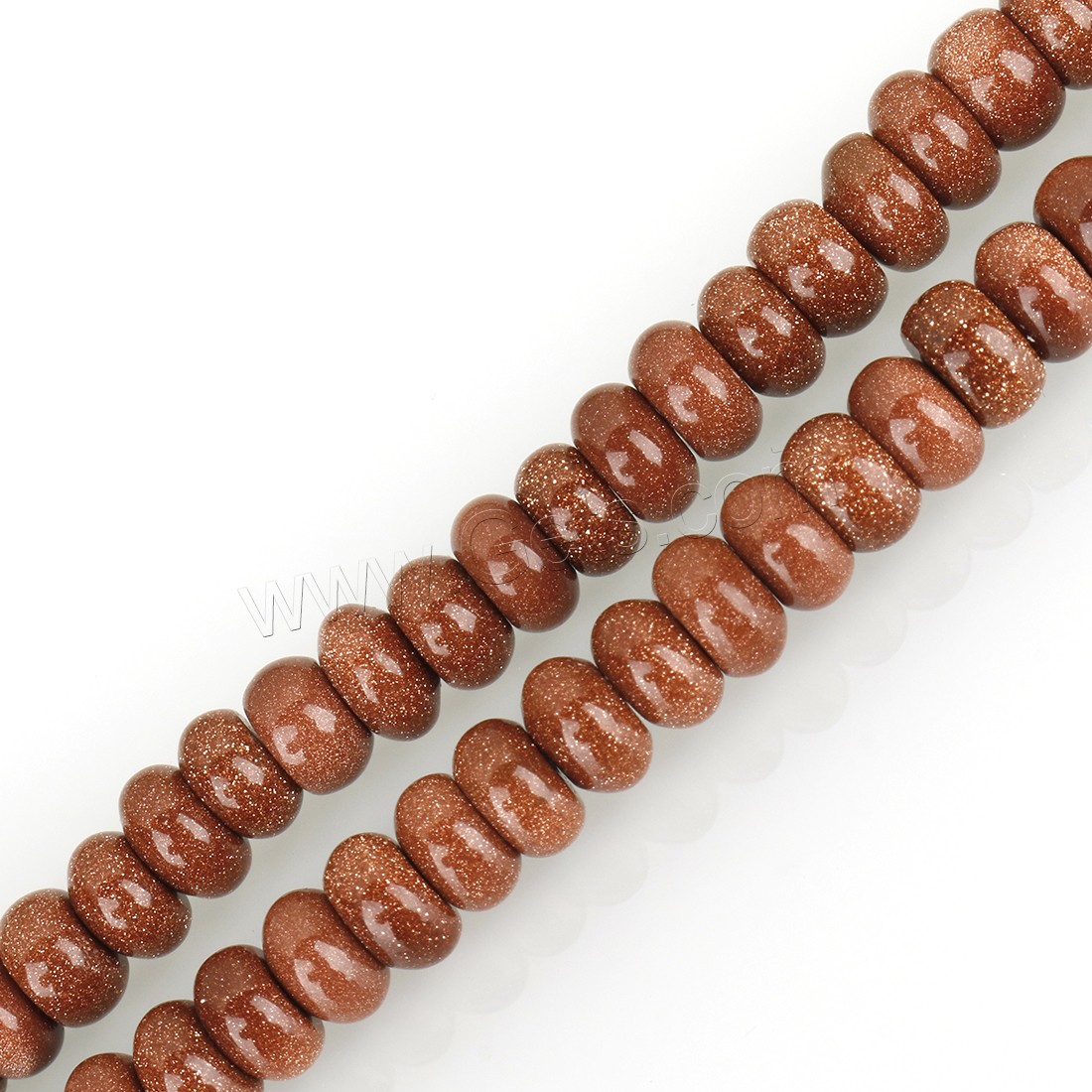 Goldstone Beads, Drum, vintage & fashion jewelry & DIY & different size for choice, brick red, Hole:Approx 1mm, Length:Approx 15 Inch, Sold By Strand