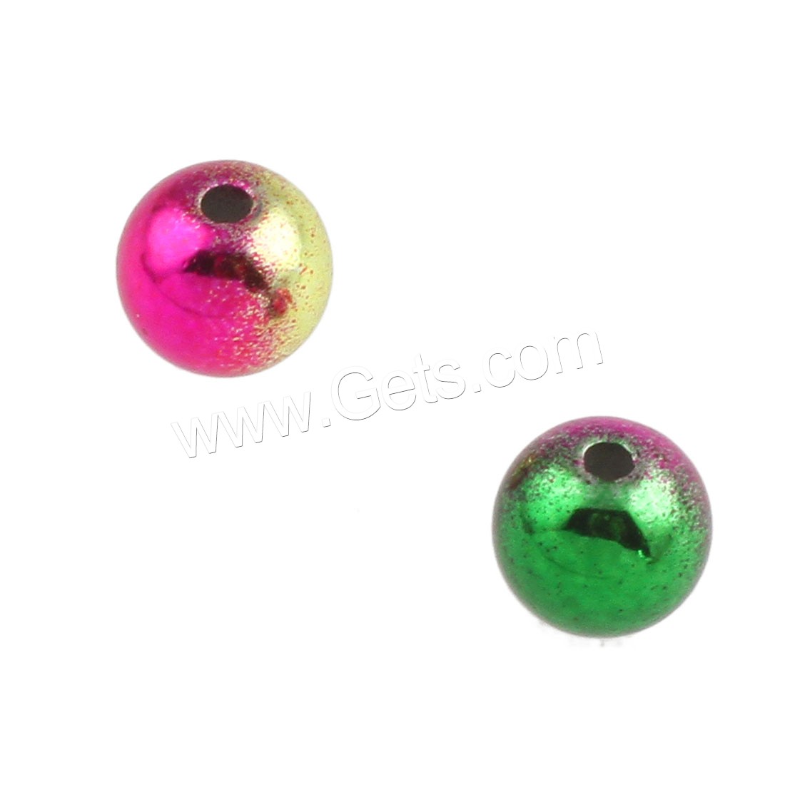 Acrylic Jewelry Beads, Round, Mini & fashion jewelry & DIY & different size for choice, multi-colored, Sold By Bag