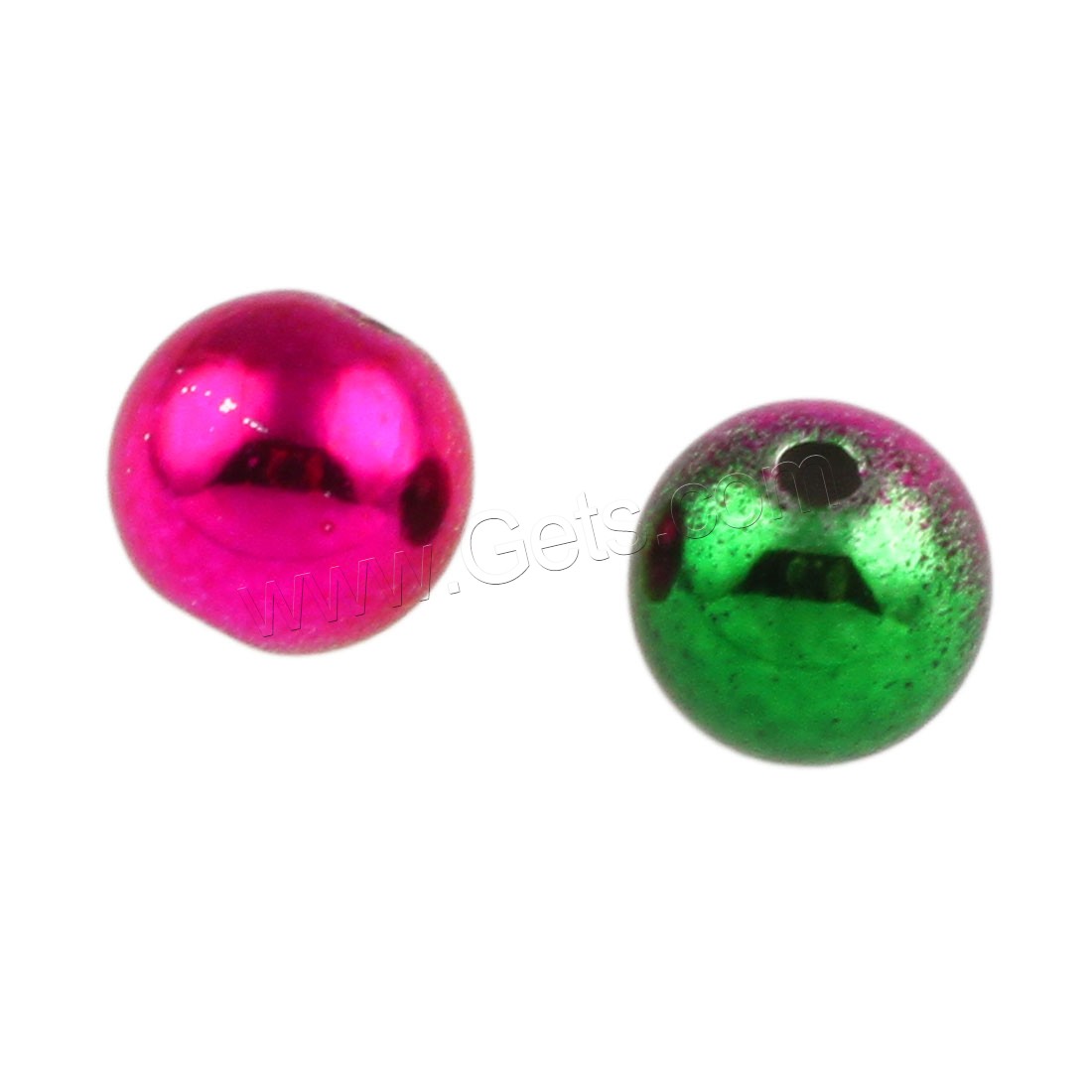 Acrylic Jewelry Beads, Round, Mini & fashion jewelry & DIY & different size for choice, multi-colored, Sold By Bag