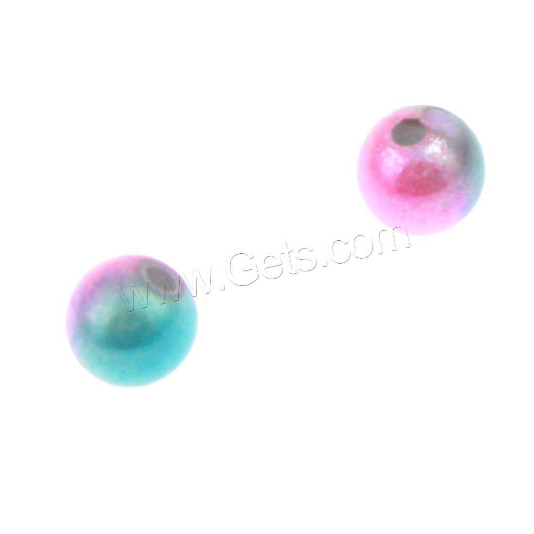 Miracle Acrylic Beads, Round, different size for choice, multi-colored, Hole:Approx 1mm, Sold By Bag