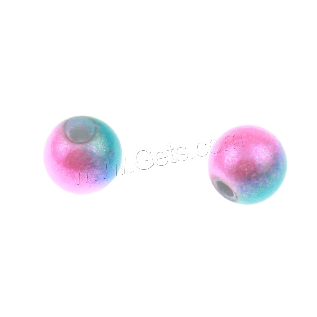 Miracle Acrylic Beads, Round, different size for choice, multi-colored, Hole:Approx 1mm, Sold By Bag