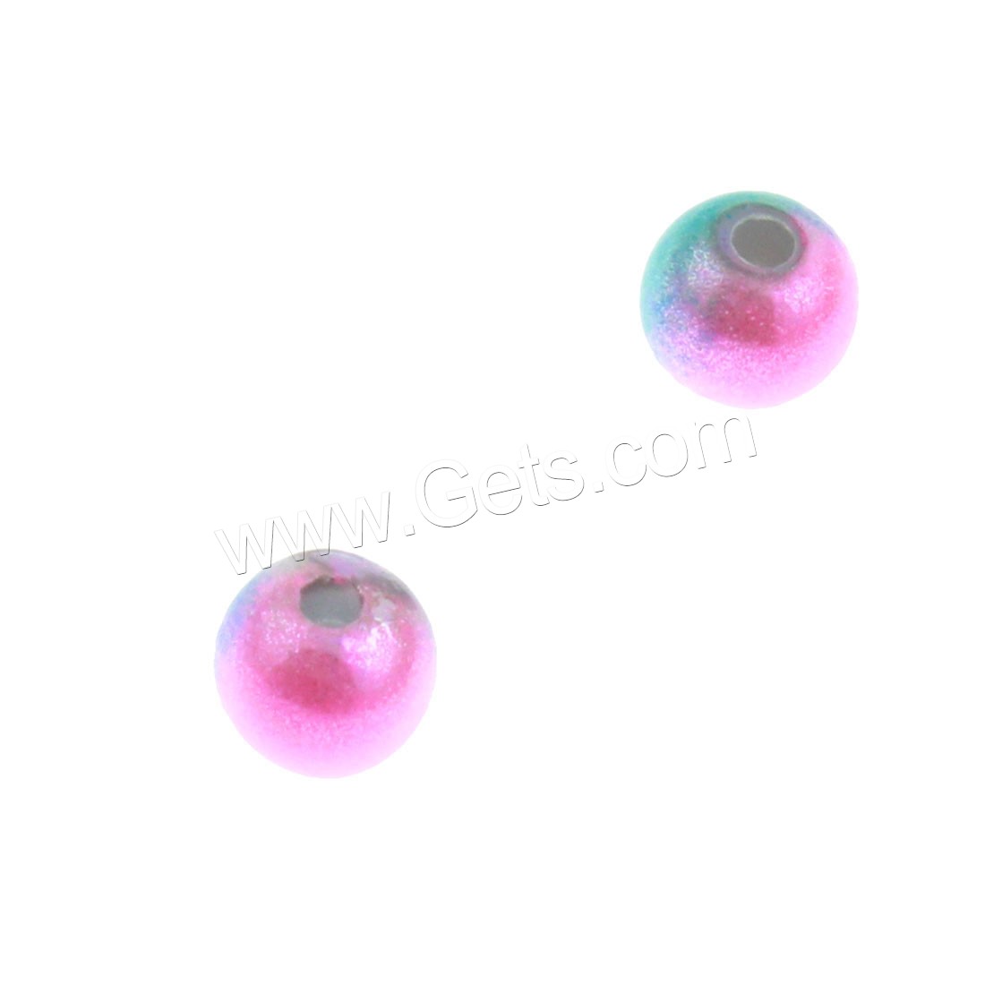 Miracle Acrylic Beads, Round, different size for choice, multi-colored, Hole:Approx 1mm, Sold By Bag