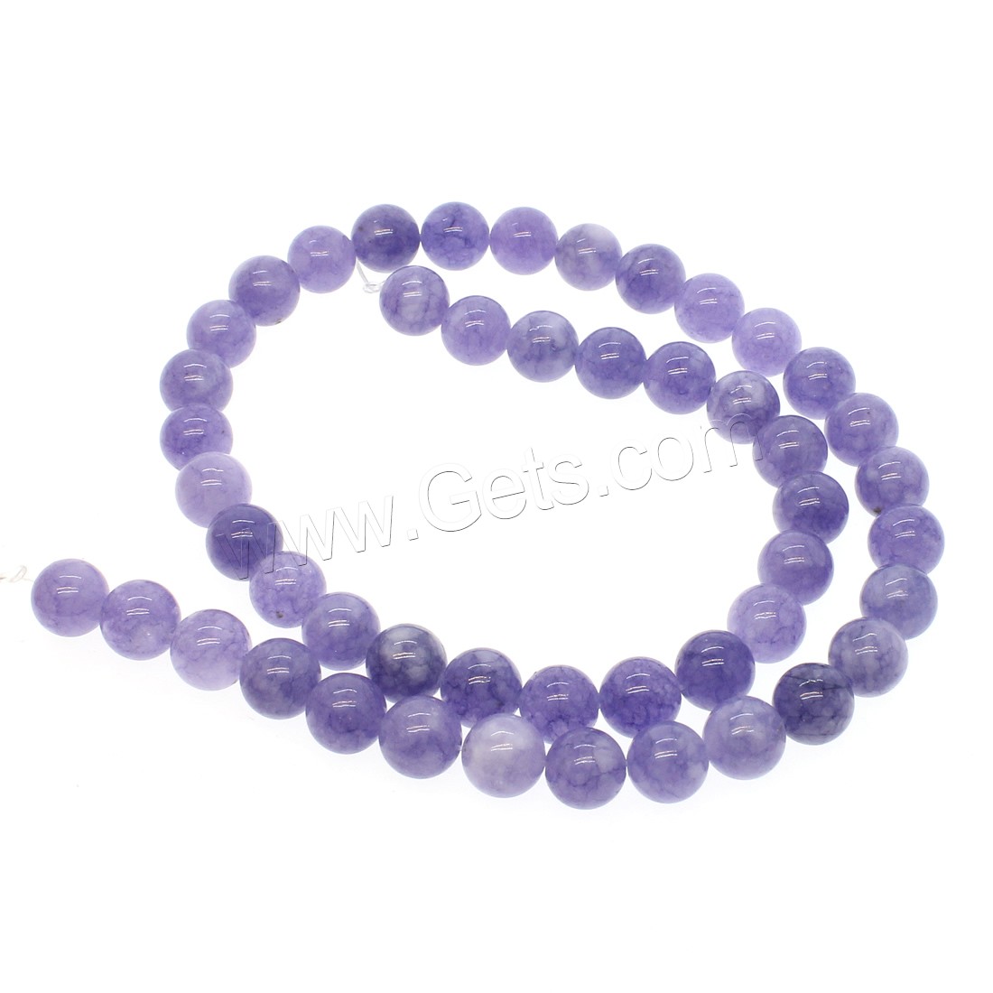 Perles aigue-marine, Rond, normes différentes pour le choix, violet, Trou:Environ 1mm, Longueur:Environ 14.9 pouce, Vendu par brin