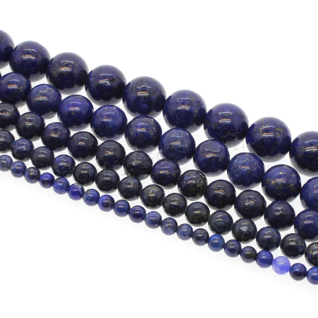 Single Gemstone Beads, Synthetic Lapis, Round, different size for choice, deep lapis lazuli, Hole:Approx 1mm, Length:Approx 14.9 Inch, Sold By Strand