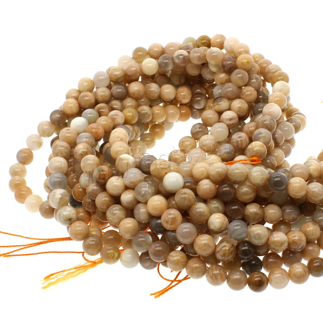 Sunstone Bead, Round, different size for choice, yellow, Hole:Approx 1mm, Length:Approx 14.9 Inch, Sold By Strand