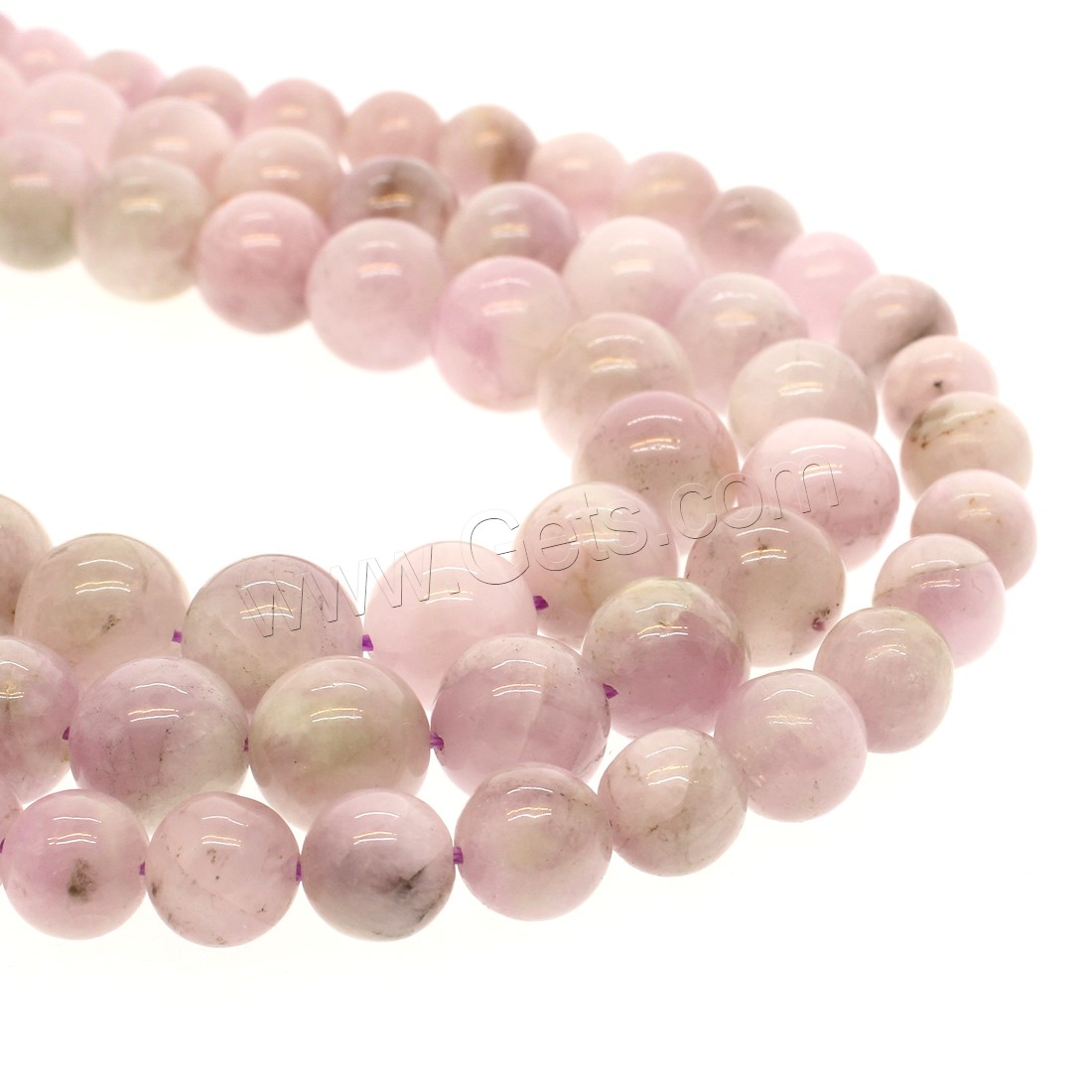 Spodumenite Beads, Round, different size for choice, light purple, Hole:Approx 1mm, Length:Approx 14.9 Inch, Sold By Strand