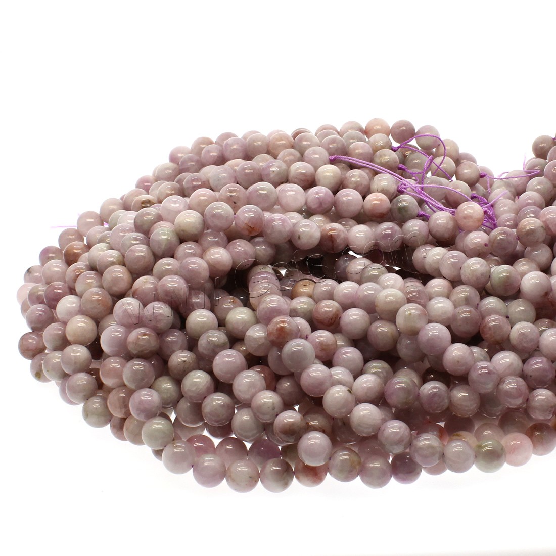 Spodumenite Beads, Round, different size for choice, light purple, Hole:Approx 1mm, Length:Approx 14.9 Inch, Sold By Strand