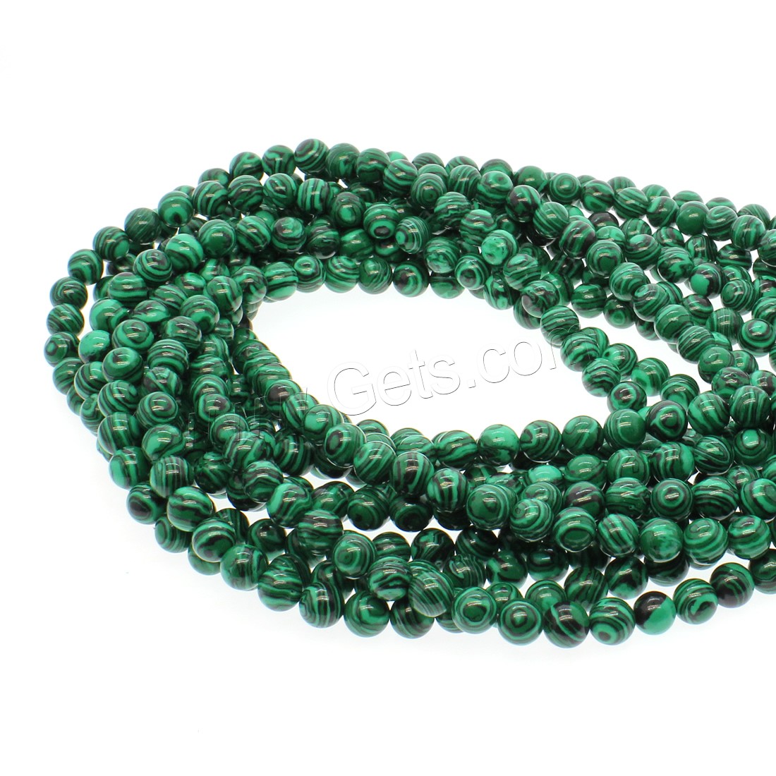 Natural Malachite Beads, Round, different size for choice, green, Hole:Approx 1mm, Length:Approx 14.9 Inch, Sold By Strand