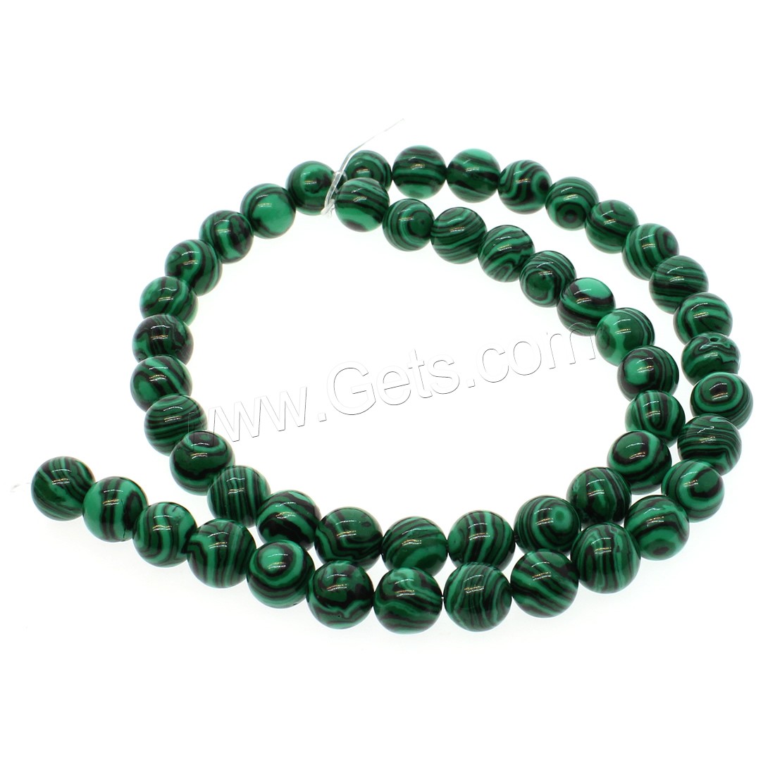 Natural Malachite Beads, Round, different size for choice, green, Hole:Approx 1mm, Length:Approx 14.9 Inch, Sold By Strand