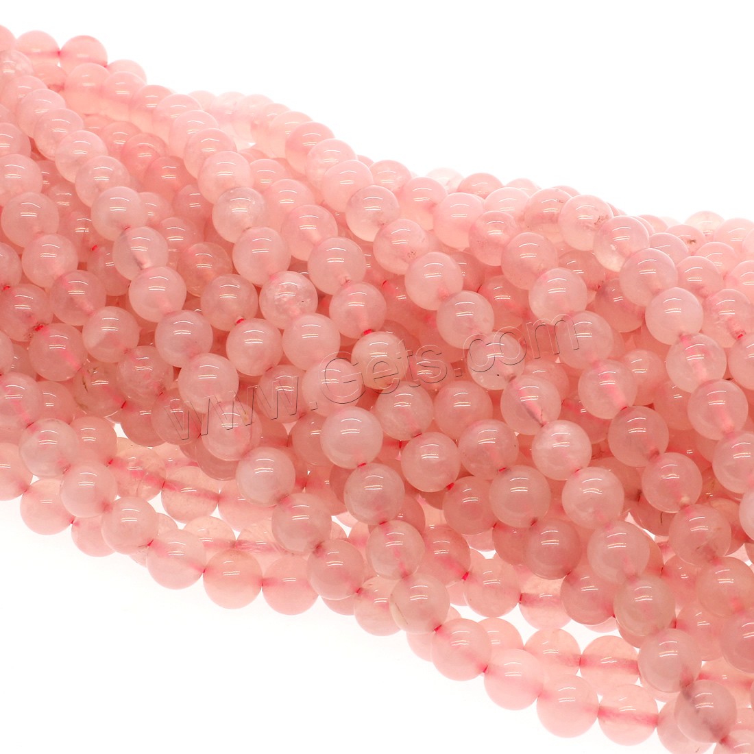 Natural Rose Quartz Beads, Round, different size for choice, pink, Hole:Approx 1mm, Length:Approx 14.9 Inch, Sold By Strand