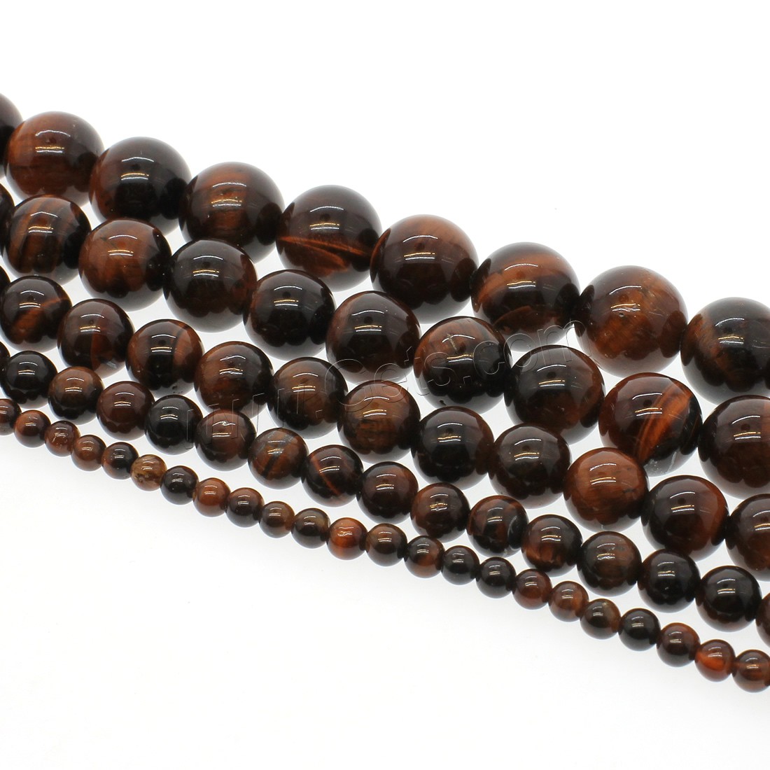 Tiger Eye Beads, Round, different size for choice, red, Hole:Approx 1mm, Length:Approx 14.9 Inch, Sold By Strand