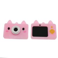 Cartoon Resin Pendant, Camera, Mini & cute & DIY, pink Approx 1.9mm 