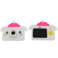 Cartoon Resin Pendant, Camera, Mini & cute & DIY, white Approx 2.9mm 