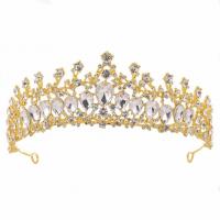 Bridal Tiaras, Zinc Alloy, with Crystal, plated, for woman & with rhinestone 